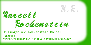 marcell rockenstein business card